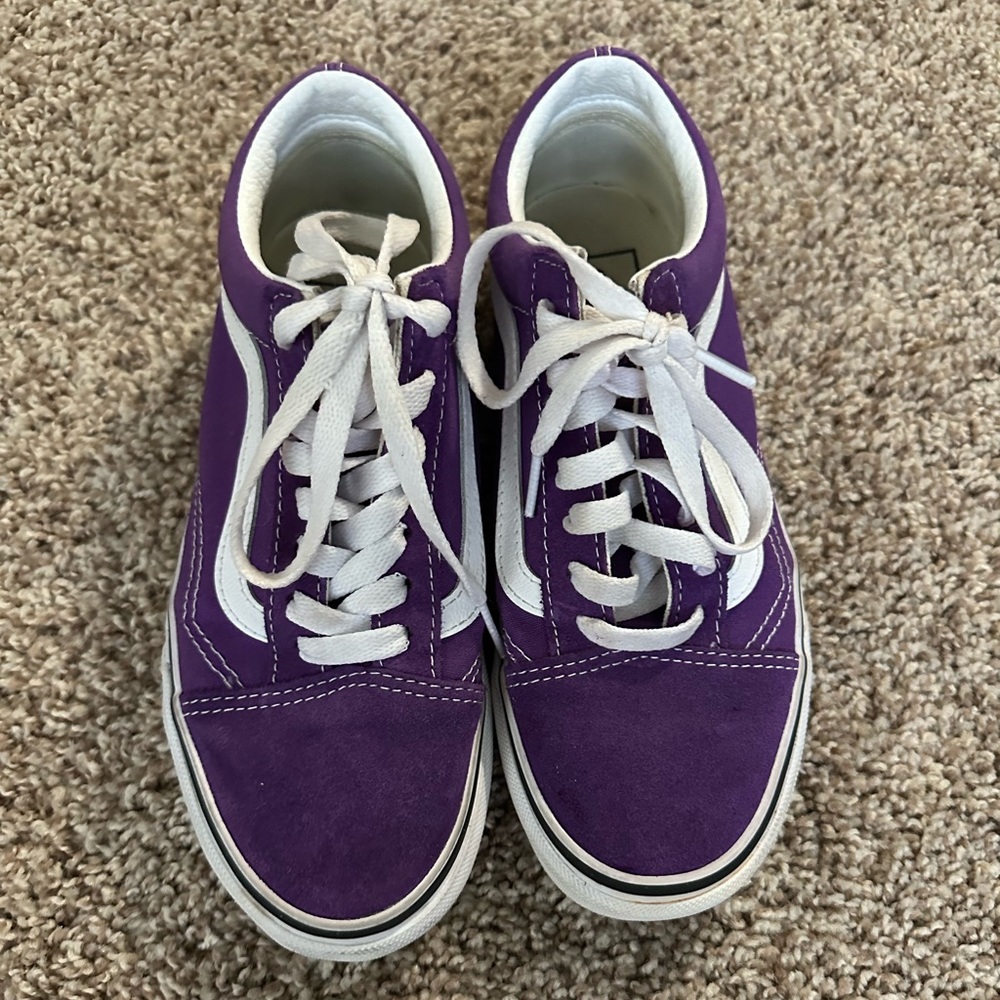 Purple Suede Vans — Women size 6